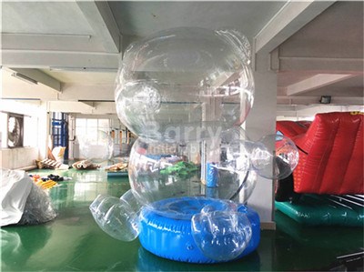 cool inflatable things transparent inflatable bear cartoon for sale BY-AD-033